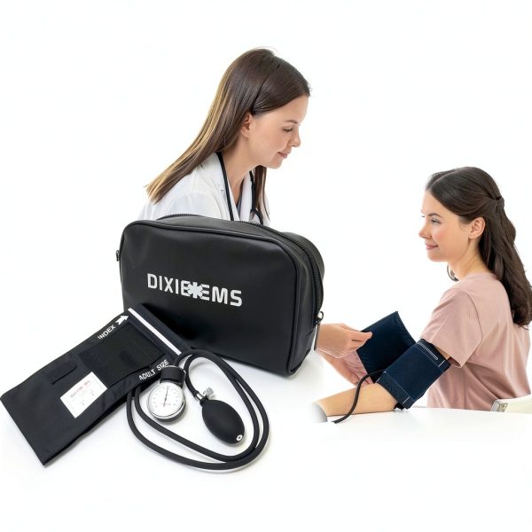 Dixie EMS Adult Blood Pressure Cuff Black Latex-Free 1 Count-1