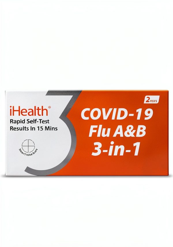 iHealth 3-in-1 Flu A&B & COVID Rapid Test Kit ICF-3000 FDA Authorized-0