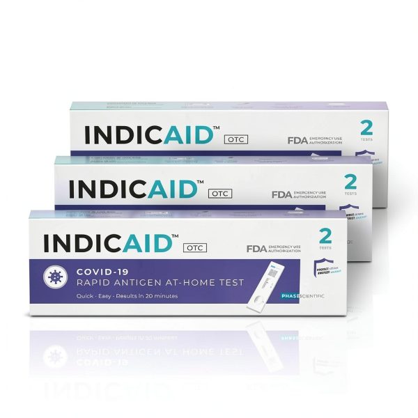 INDICAID COVID-19 Rapid Antigen Test FDA EUA Authorized Home Kit 16.99-0