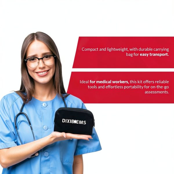 Dixie EMS Adult Blood Pressure Cuff Black Latex-Free 1 Count-6