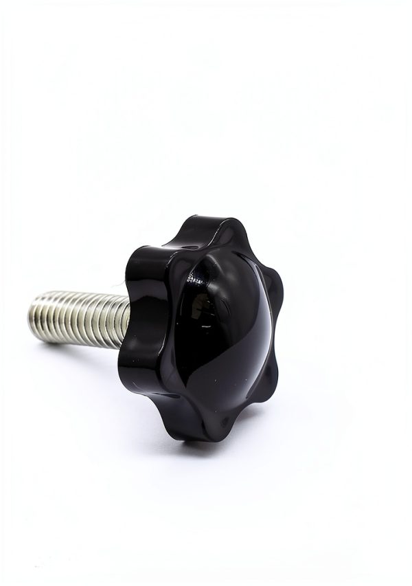 M8 x 25mm Thread Clamping Knob Zorveiio Hex Star Knurled Pack of 6-1