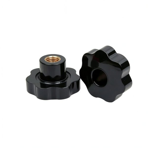 M6 Star Knob Clamping Handle Nut Set by GDQLCNXB Black Plastic 10pcs-2