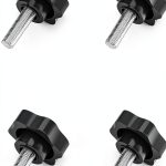 M8 x 25mm Star Hand Knob Screw – BSWAN Metal Umbrella Base 4 Pack-0