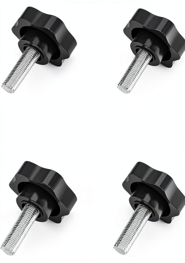 M8 x 25mm Star Hand Knob Screw – BSWAN Metal Umbrella Base 4 Pack-0