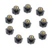 M6 Star Knob Clamping Handle Nut Set by GDQLCNXB Black Plastic 10pcs-0
