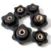M5 Star Knob 32mm Black Plastic Hand Wheel by Oneyijun 10pcs Set-4