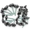 30 Sets M4 M5 M6 M8 Stainless Steel Hex Shaped Metal Clamping Hand Star Knobs with Nuts and Flat Washer Assortment Kit, Quick Removal Clamping Screw Knob Star Knobs-4