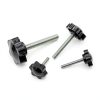 30 Sets M4 M5 M6 M8 Stainless Steel Hex Shaped Metal Clamping Hand Star Knobs with Nuts and Flat Washer Assortment Kit, Quick Removal Clamping Screw Knob Star Knobs-3