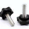 M8 x 25mm Thread Clamping Knob Zorveiio Hex Star Knurled Pack of 6-3