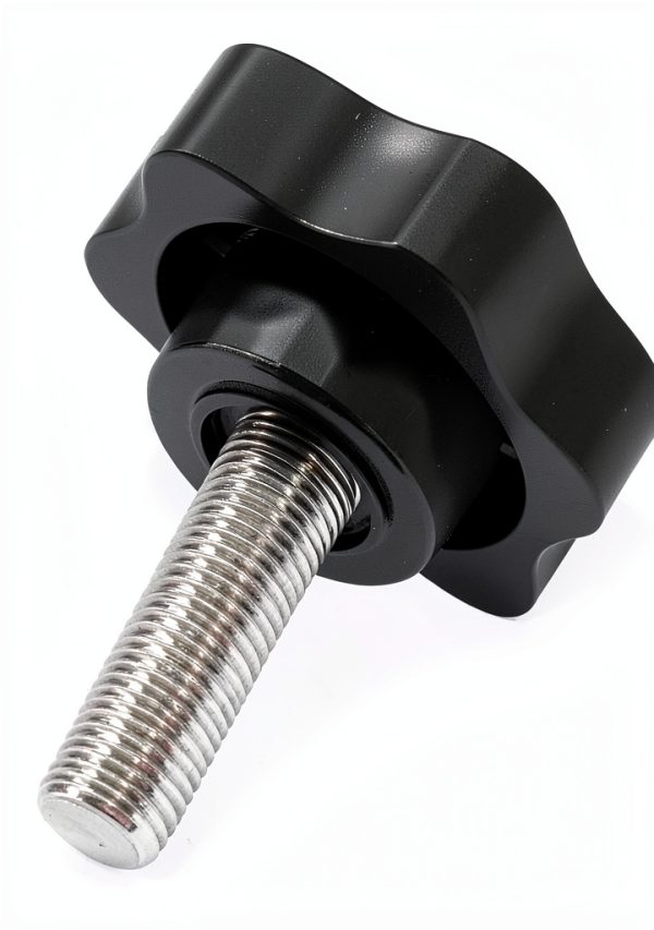 M8 x 25mm Star Hand Knob Screw – BSWAN Metal Umbrella Base 4 Pack-1