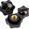 M5 Star Knob 32mm Black Plastic Hand Wheel by Oneyijun 10pcs Set-2