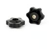 Thinp 1/4-20 Knob 6 Star Plastic Clamp for Umbrella Base Black-2