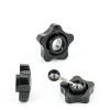 Star Knob 12pcs 3/8-16 Black Plastic & Stainless Steel Set by guduling-2