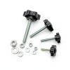 30 Sets M4 M5 M6 M8 Stainless Steel Hex Shaped Metal Clamping Hand Star Knobs with Nuts and Flat Washer Assortment Kit, Quick Removal Clamping Screw Knob Star Knobs-2