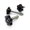 M8 x 25mm Thread Clamping Knob Zorveiio Hex Star Knurled Pack of 6-5