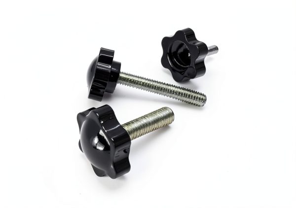 M8 x 25mm Thread Clamping Knob Zorveiio Hex Star Knurled Pack of 6-5
