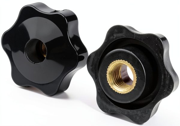 M5 Star Knob 32mm Black Plastic Hand Wheel by Oneyijun 10pcs Set-0