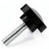 Litoexpe 4 Pack M8 x 30mm Star Hand Knob Thread Black Screw-1