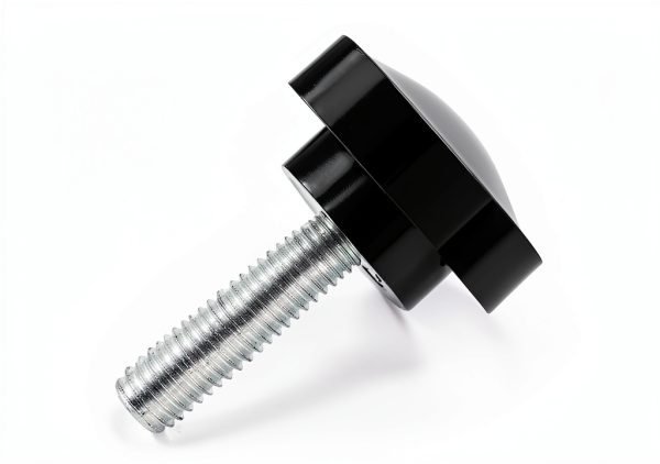 Litoexpe 4 Pack M8 x 30mm Star Hand Knob Thread Black Screw-1